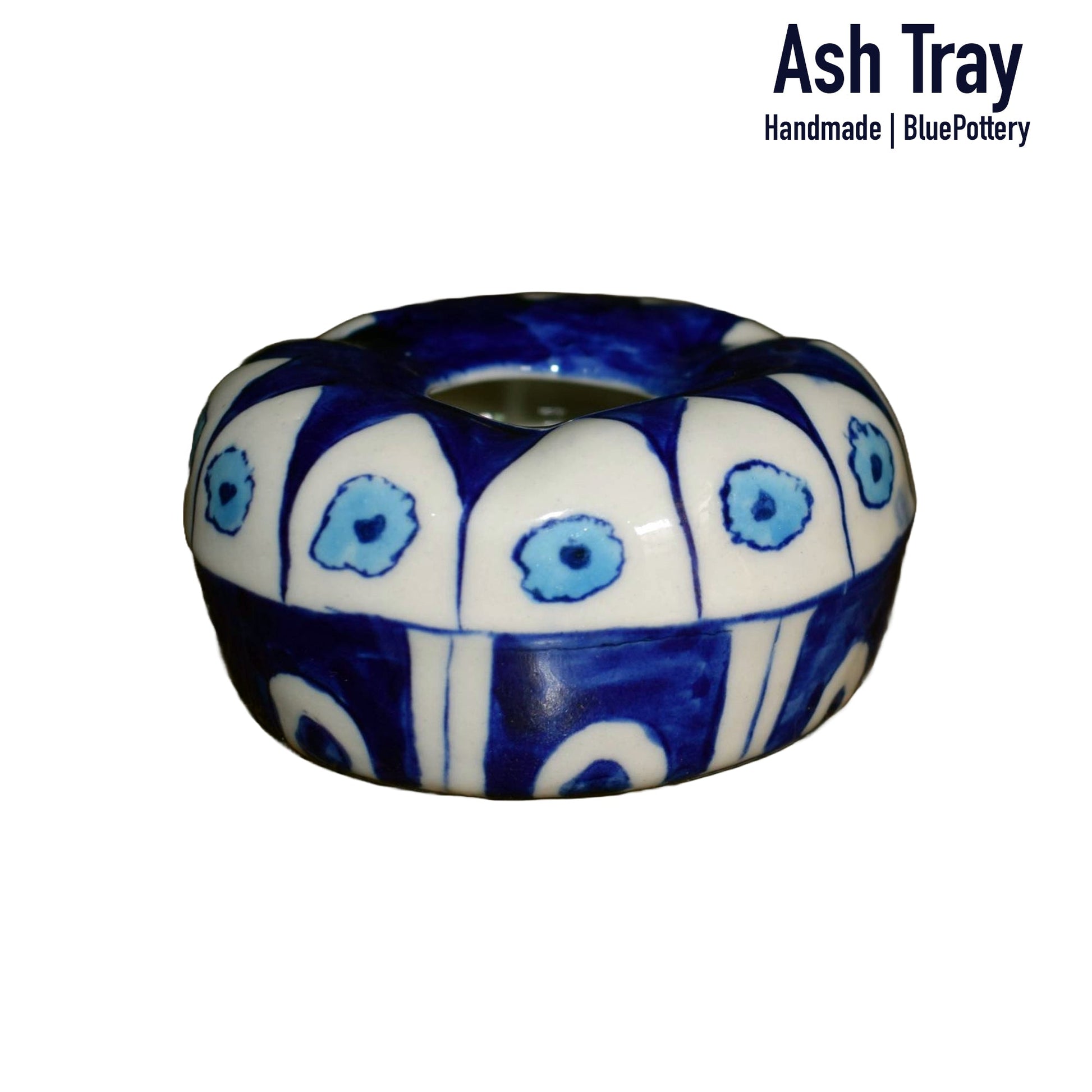 Ash Tray Blue Pottery