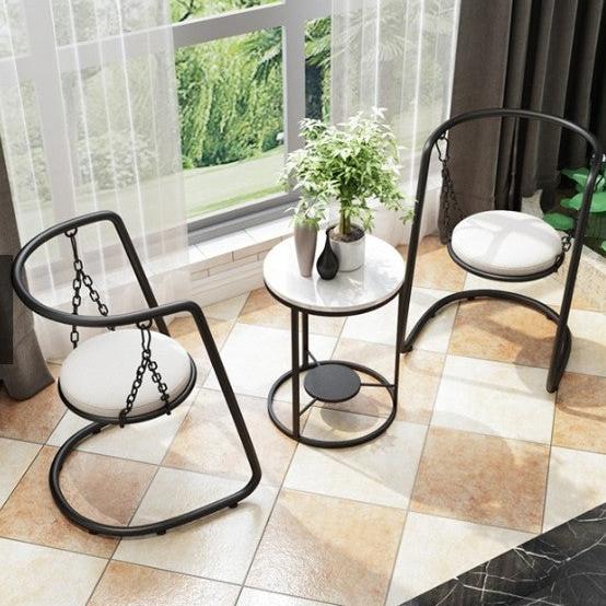 Chair Coffee Table Set Black