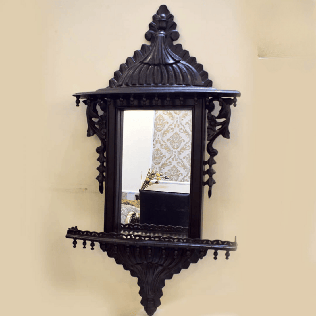 Wooden Mirror Frame Jharoka