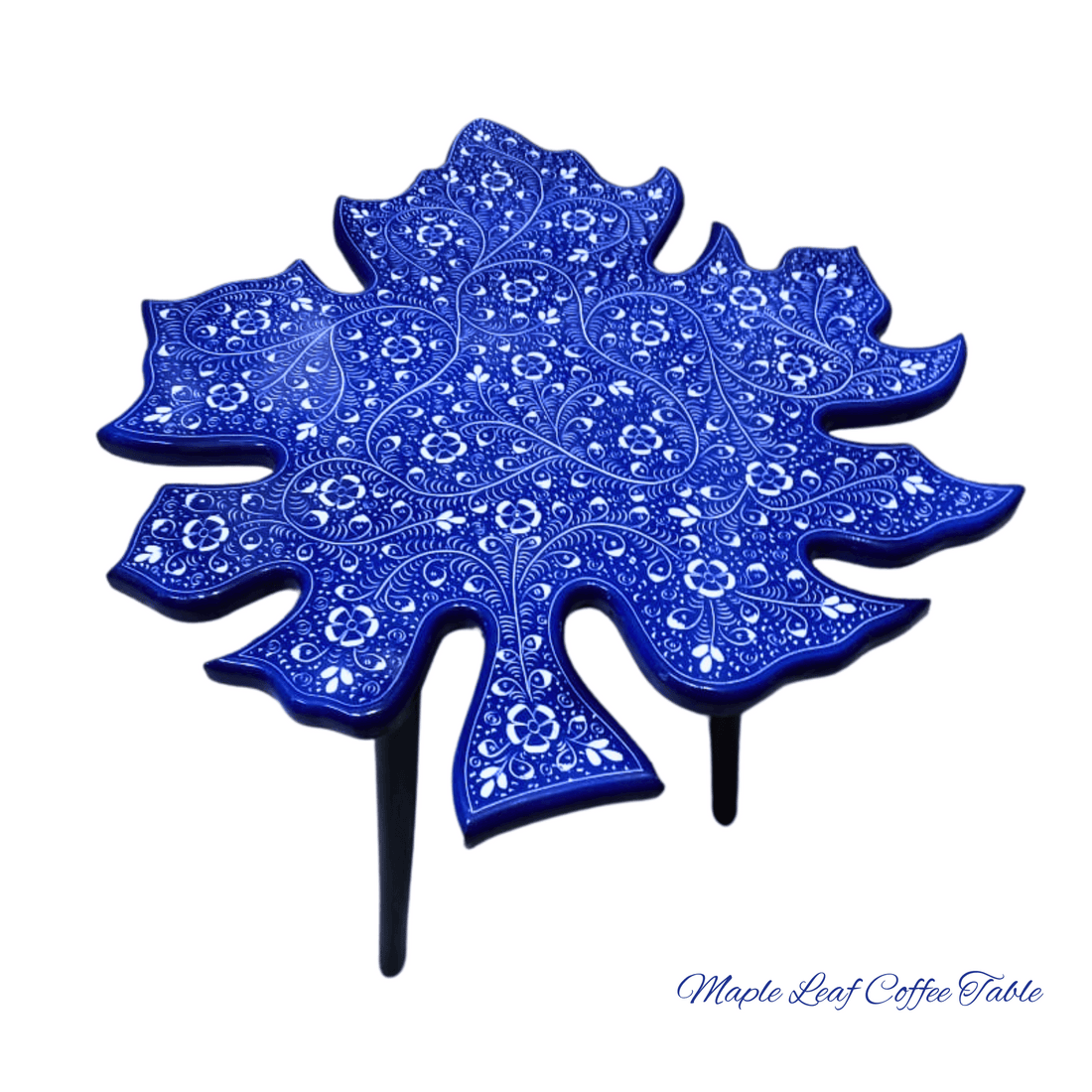 Maple Leaf Coffee Table – Hand-Carved Lacquer Art Masterpiece