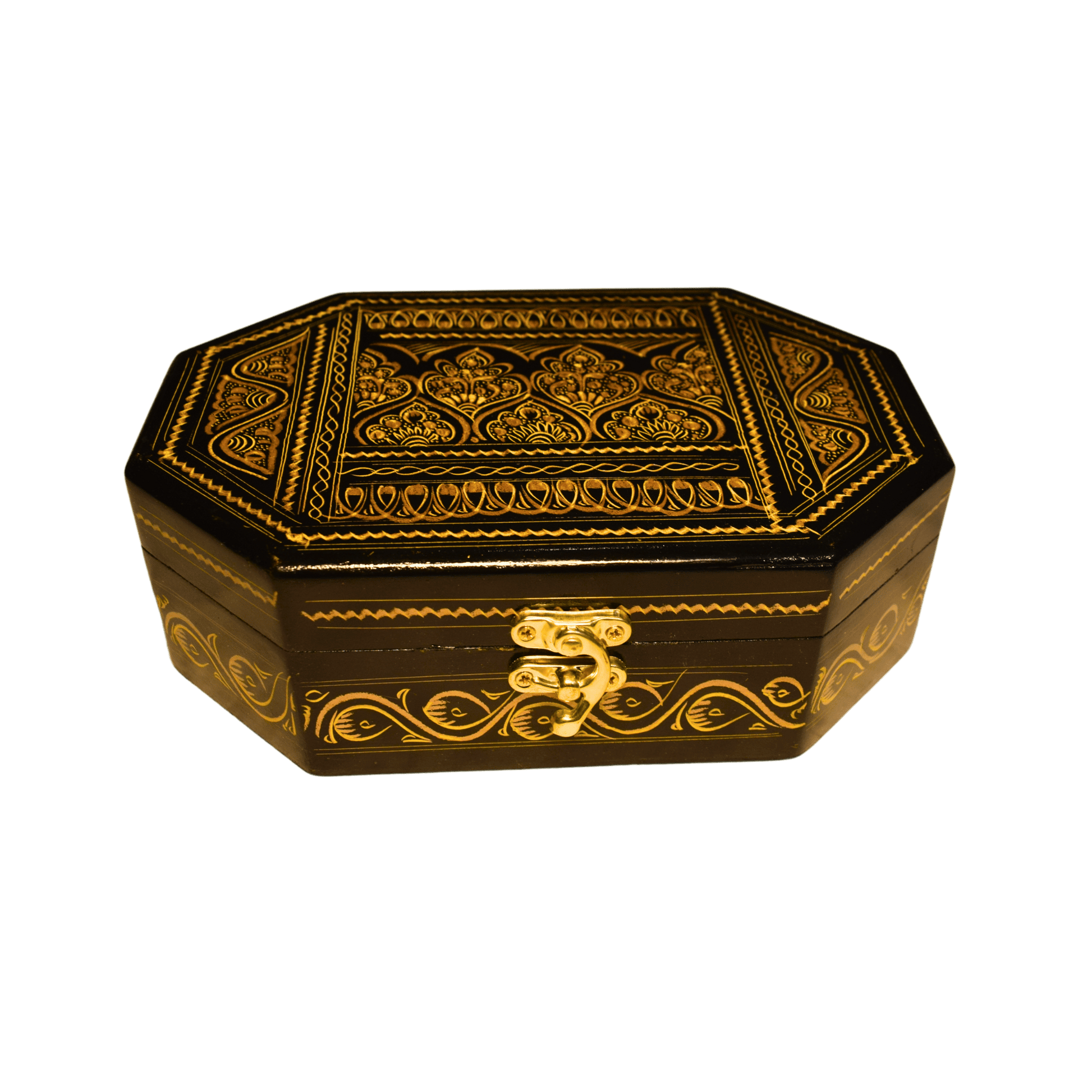 Hand Crafted Jewellery with Lacquer Art Hexagonal