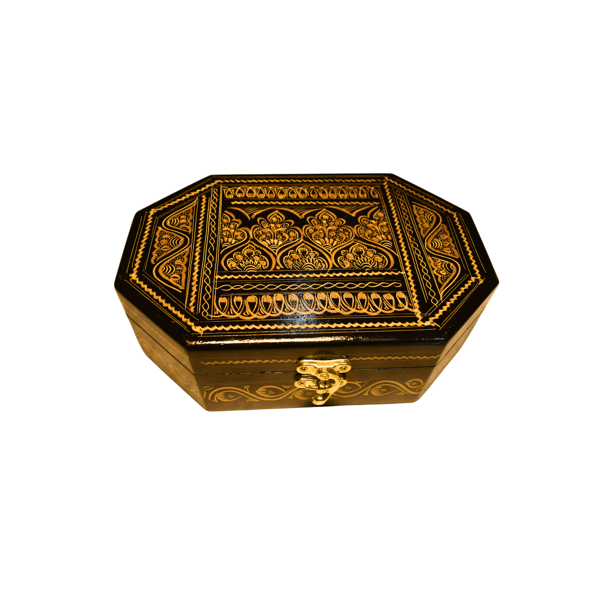 Hand Crafted Jewellery with Lacquer Art Hexagonal