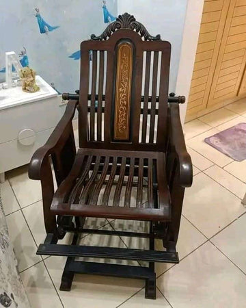 Handmade Rosewood Rocking Chair – Timeless Elegance & Comfort for Your Home