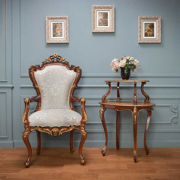 Luxury Coffee Chair Set with Table