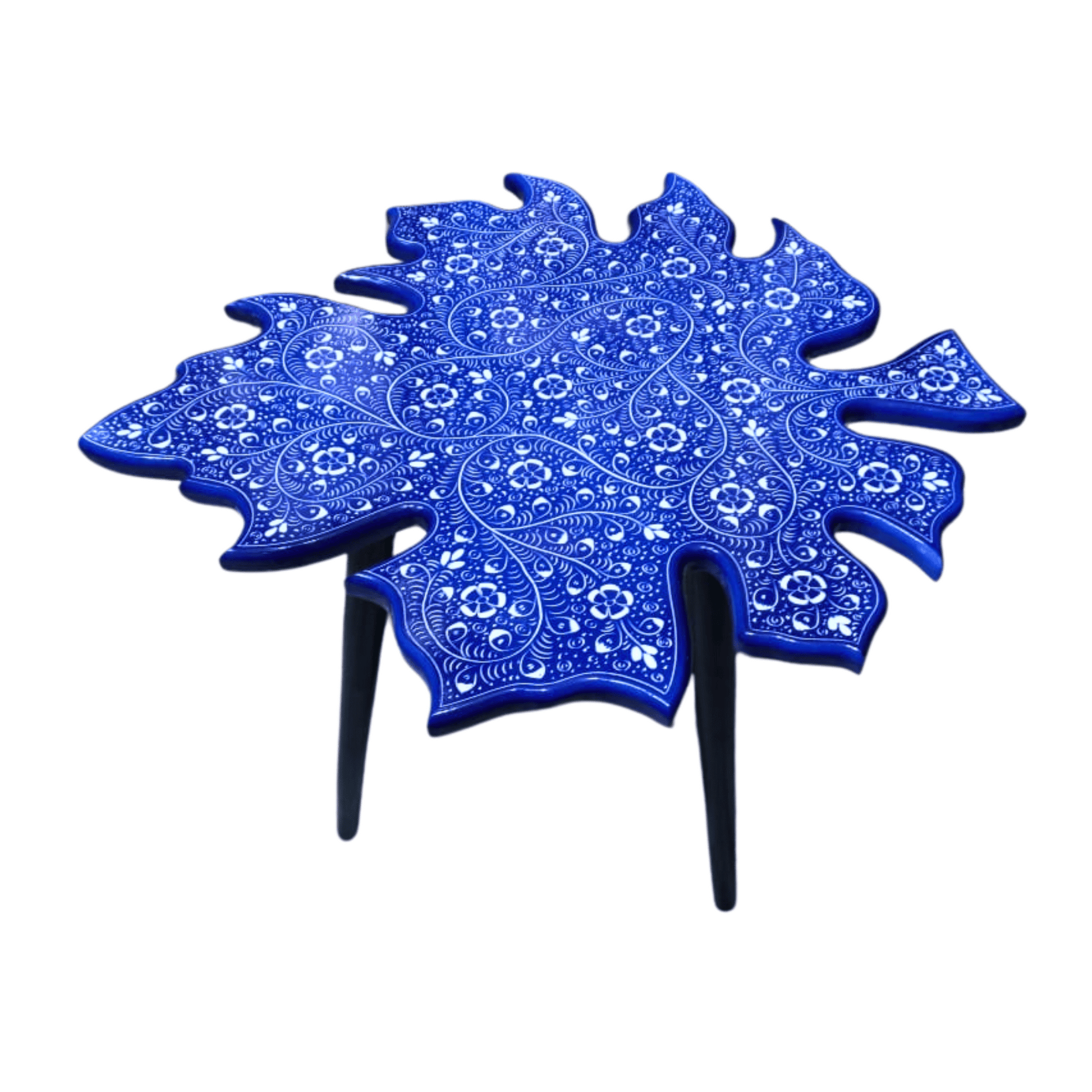 Maple Leaf Coffee Table – Hand-Carved Lacquer Art Masterpiece