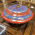 Swati Hot Pot Handmade Purple Wooden Work