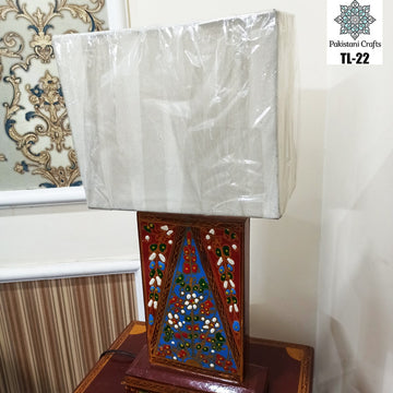 Side Table Wooden Lamp For Bedroom H.D