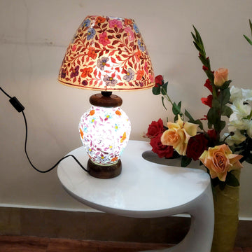 Handmade Camel Skin Table Lamp – Traditional Art with Elegant Glow