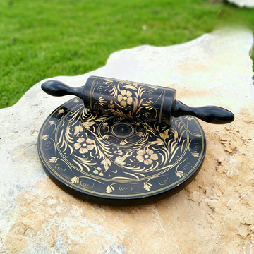 Bread/Roti Roller Lacquer Art Work H.D