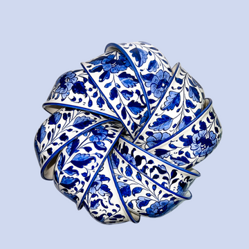 Handmade Blue Pottery Serving Bowl Standard H.D