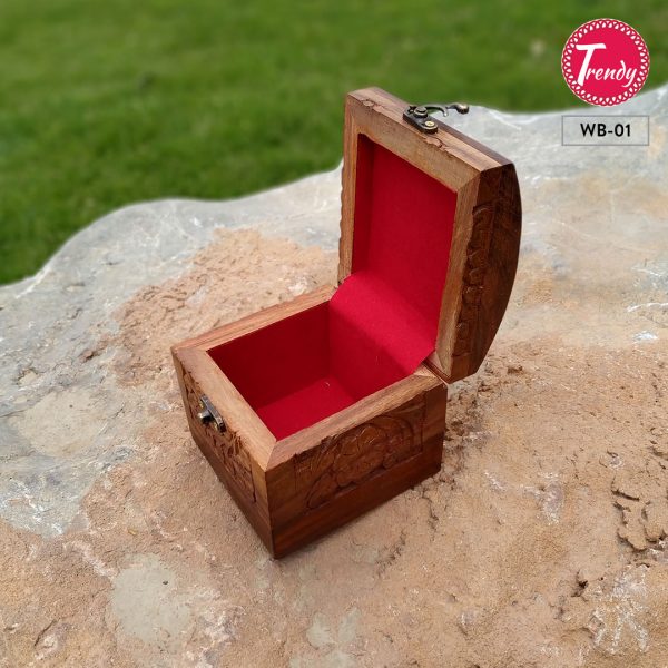 Hand Crafted Watch Box Beautify With Carving Art WB-01 - Trendy Pakistan