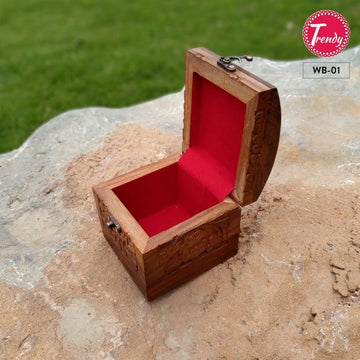 Hand Crafted Watch Box Beautify With Carving Art WB-01 - Trendy Pakistan