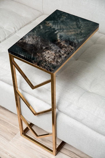 Marble Side Table Light Weight Easy to use Metal Work H.F