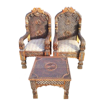 Bedroom Chair Set With Table Original Swati Traditional Style