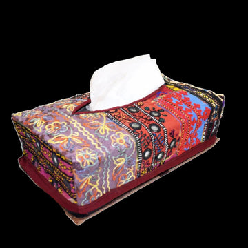 Best hand Embroidery Fabric Tissue Box Cover - Trendy Pakistan