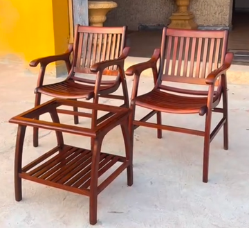 Handmade Rosewood Coffee Chair set - 3 pieces