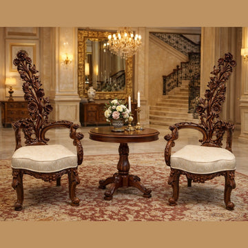 Royal Sheesham Wood Lobby Chair Set