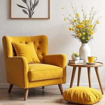 Luxury Coffee Sofa Yellow