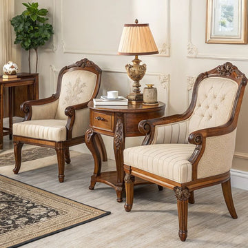 Classic Coffee Chair Set with Table