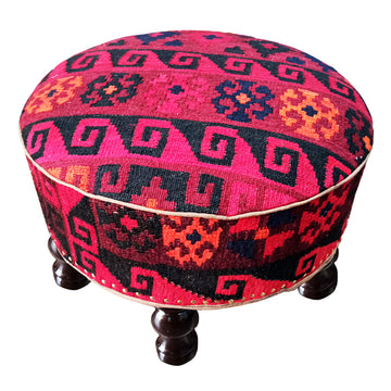 Ottoman With Kilim Fitting For Home And Office H.F