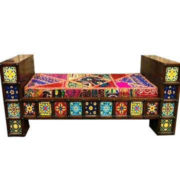Swati Furniture Handcrafted Three Seater Dewan H.F