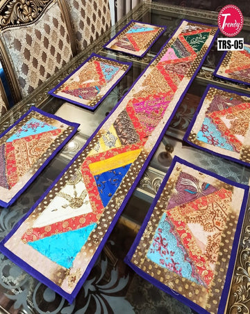 Sindhi Hand Embroidery Runner Set for Table 